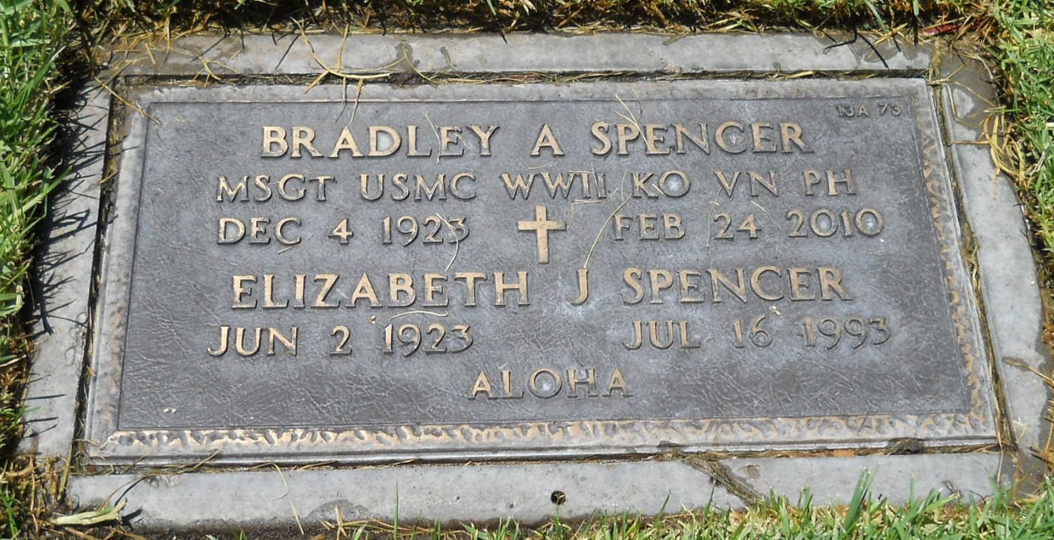 Bradley A. Spencer U.S. Marine Corps WWII